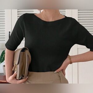 Elegant Black Women's Top